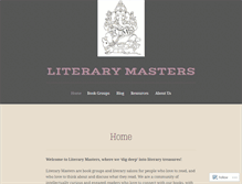 Tablet Screenshot of literarymasters.net